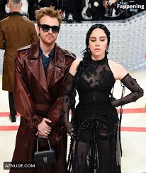 Billie Eilish Sizzles In Sexy See through Dress At 2023 Met Gala - AZNude