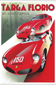 The Dream Race For Dream Cars Vintage Racing Poster Grand Prix Posters Ferrari Poster