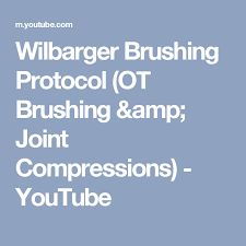 Wilbarger Brushing Protocol Ot Brushing Amp Joint Compressions Youtube Wilbarger Brushing Protocol Autism Sensory Ideas Pediatric Physical Therapy