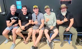 Hanging Loose” symbol for Trevor Habberstad Foundation. The 🤙 is Trevor's  symbol for the foundation. Hank Amos, Mike Owen, Mike Massa, Tim Mikulecky,  Alan D'Antoine