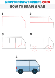 How To Draw A Van For Kindergarten - Easy Drawing Tutorial For Kids