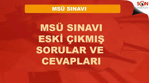 Yüzbinlerce adayın katılım gösterdiği milli savunma üniversitesi sınavı sona erdi. Msu 2018 2019 2020 Sorulari Pdf Sonhaberler