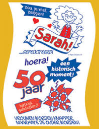 Cadeau 50 Jaar Vrouw Toiletrol Nieuw 50 Jaar Sarah