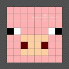 Pig Minecraft Perler Beads Design 8x8 Minecraft Perler Minecraft Pig Minecraft Beads