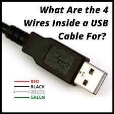 The switch has 4 wires: What Each Colored Wire Inside A Usb Cord Means Turbofuture