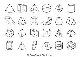 Learn geometric solids in our new what shape is it? Geometric 3d Shapes With Names Vector Illustration Geometric 3d Shapes With Names Vector Illustration Set Isolated On Canstock
