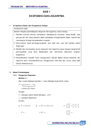 Tetapi, sebelum mempelajari logaritma, apakah kamu tahu apa itu logaritma. Pdf Materi Kelas X Sma Ma Kurikulum 2013 Eksponen Perpangkatan Yayan E Setiawan Academia Edu