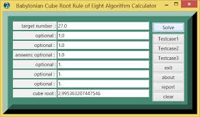 Check spelling or type a new query. Babylonian Cube Root Rule Of Eight Algorithm And Etcl Demo Example Calculator Numerical Analysis
