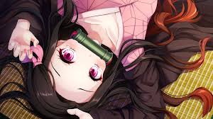 Man near torii gate wallpaper, gray temple wallpaper, landscape. Nezuko Kimetsu No Yaiba 4k Wallpaper 7 214
