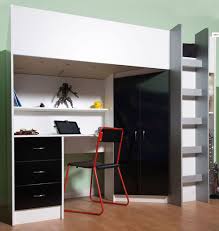 Incorporating a loft bed is a quick way to optimize space, especially a more compact one. Bobi High Sleeper