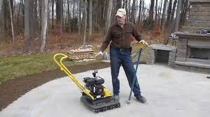 how to: compact concrete paving slabs
