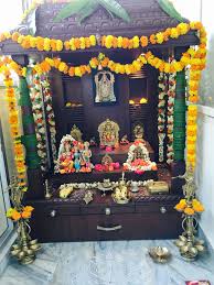 Pin By Penumatsa Neelu On Puja Decorations Pooja Room Door Design Pooja Room Design Puja Room