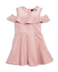 Bardot Junior Girls Cold Shoulder Ruffle Dress Baby Baby Dress Girl Fashion Little Girl Fashion