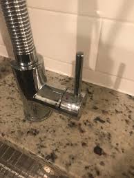 moen pulldown kitchen faucet water