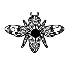 Download Honeybee Mandala Animal Svg T Shirt Designs Tshirt Designs Mandala Shirt Designs