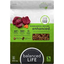 Each formula provides complete and balanced nutrition for raw goodness without the grains. Balanced Life Enhanced Air Dried Raw Dog Food Kangaroo