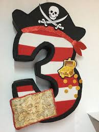 Piarate Pinata Birthday Pirate Party Number 3 Por Aldimyshop Pirate Themed Birthday Party Pirate Birthday Party Pirate Themed Birthday