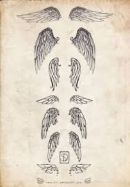 Paint the glue on the smaller set (one at a time) and place each smaller wing on top of each corresponding larger wing. 101 Best Angel Wings Tattoos Designs