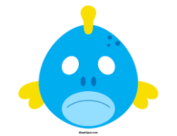 Fish printable coloring masks, clownfish mask, blue tang, starfish, pufferfish, fish party, moorish idol, fish costume masks, coloring page. Printable Fish Mask