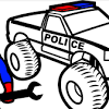 Police pickup truck coloring page is for educational purposes and personal use only. 1