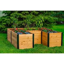 Square wilma pots grow hard wearing heavy duty black plastic 2l/6l/11l/18l/25l. 6 X6 Keyhole Garden Square Planter Vita Target