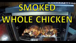 Smoked Whole Chicken Masterbuilt Smoker Youtube