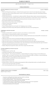 A financial analyst cv example. Commercial Finance Analyst Resume Sample Mintresume