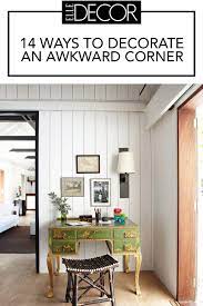14 Ways To Decorate An Awkward Corner Furniture Design Living Room Living Room Corner Decor Living Room Corner