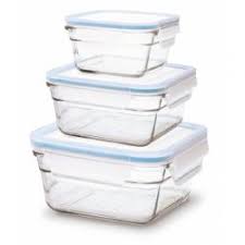 3 Pcs Oven Set Rectangular Gl 529 35 90 Food Container Set Food Containers Food Storage Containers