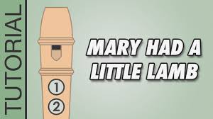 mary had a little lamb recorder notes tutorial very easy