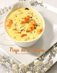 Nage De Noix St Jacques Moules Et Gambas Pour Un Repas De Fetes Recette Recettes De Cuisine Cuisine Et Boissons Cuisine