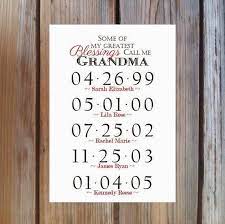 Grandma Gift Grandchildren Birthday Dates By Grammies Place Grandma Gifts Diy Gifts Diy Gifts For Grandma