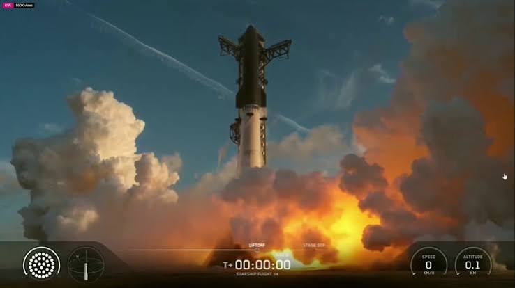 SpaceX launches Starship on 10-hour test flight, aiming to orbit Earth 6 times