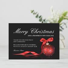 Personalized Business Christmas Thank You Cards Zazzle Com Business Christmas Business Christmas Cards Holiday Design Card
