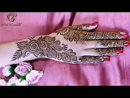 Top Elegant And Stylish Front Hand Mehendi Design Henna Designs Prati Creations Youtub Mehndi Designs Mehndi Design Photos Mehndi Designs For Beginners