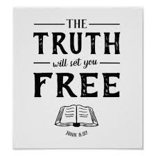 The Truth Will Set You Free Art Poster Zazzle Com Bible Verse Posters Free Art Set You Free