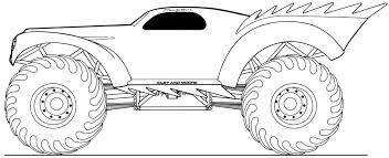 Monster Truck Para Colorear