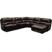 Shop the entire 686 livingroom set and easily customize your order. Burgundy Leather Match Power Reclining Sectional Sofa Brant Rc Willey