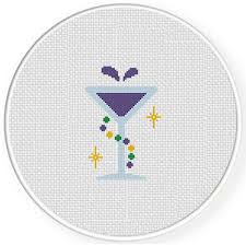 Browse by theme and level to find the design of your dreams! Mardi Gras Cocktail Cross Stitch Pattern Daily Cross Stitch
