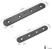 Concisea 10Pcs 47x16mm Soportes De Soportes De Esquina Planos De Acero