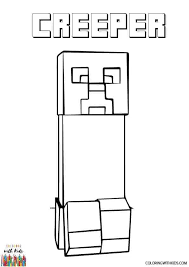 Get ready minecraft coloring pages! Minecraft Creeper Coloring Page Coloring With Kids