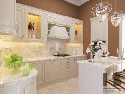 The warm greige kitchen cabinets. Luxury Beige Kitchen Interior Design Ideas