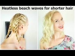 Heatless Beach Waves For Shorter Hair Short Hair Waves Beach Waves For Short Hair Short Hair Styles