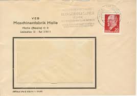 Halle Veb Maschinenfabrik Leninallee Stempel Ausstellung 15 Jahre Ddr In Berlin