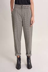 Paiement sécurisé livraison et retour gratuits choix parmi plus de 100 000 articles de mode. Pantalon Boyfriend Paper Bag A Carreaux Avec Ceinture Jean Salsa Jeans