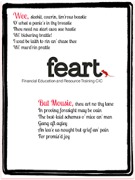 Feart And Rabbie Burns Connection To A Mouse Quotations Financial Education Inspirational Quotes
