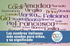 Los Nombres Italianos Mas Usados Para Ninas Y Su Significado Novecentoweb Ciudadania Italiana