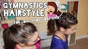 Gymnastics Hairstyle For Long And Short Hair Gymnastics Hair Gymnastics Meet Hair Short Hair Styles