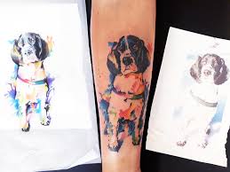 After a lot of conversation, jp and i settled on a design and he got to work on his first watercolor and my first tattoo. New Hope Tattoo Club