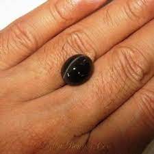 Batu Natural Spectrolite Cat Eye 8 55 Carat Untuk Cincin Koleksi Mata Kucing Cincin Warna